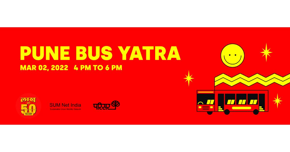 Parisar holds Pune Bus Yatra on March 2