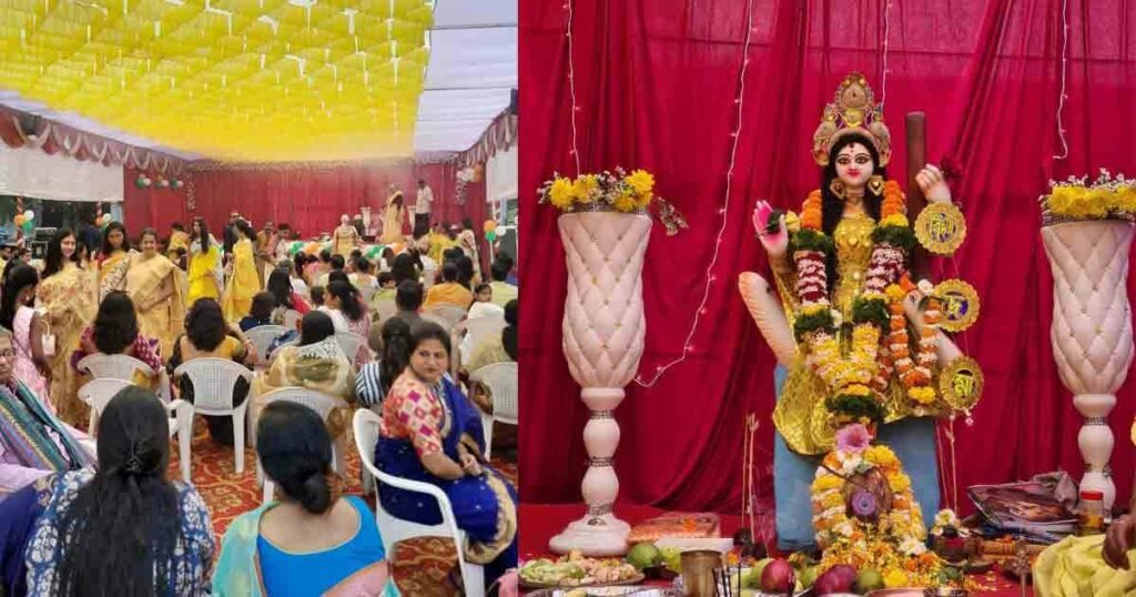 Bangiya Samsad Nagar Road Pune celebrated Basant Panchami on Jan 26 (1)