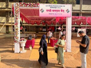 Pune News: All-woman polling station, Sakhi Matadan Kendra set up in Thergaon 