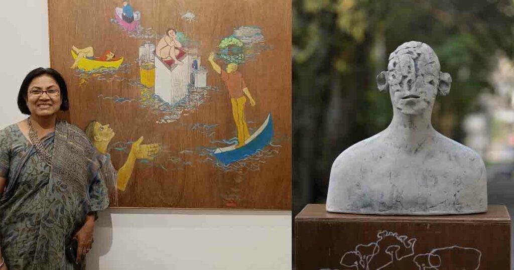 An exhibition of sculptures at Sudarshan Kaladalan