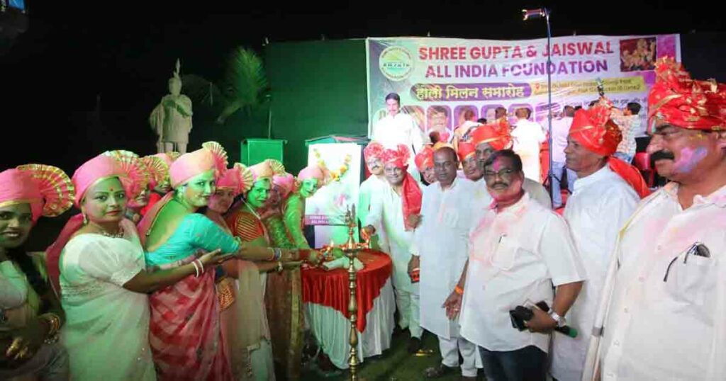 North Indian community in Pimpri Chinchwad celebrates Holi Milan and Women's day
