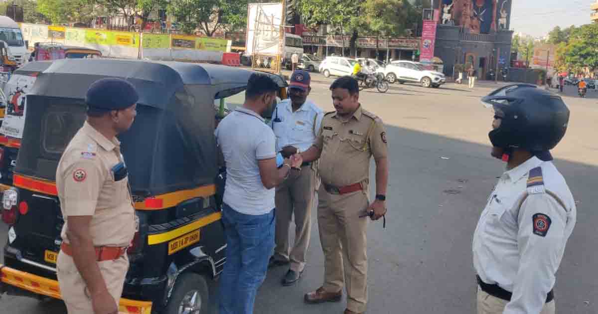 Pimpri Chinchwad traffic police takes stern action against motorists driving on wrong side 1