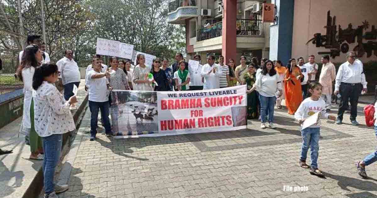 Bramha Suncity residents fear of stray dogs being released in premises