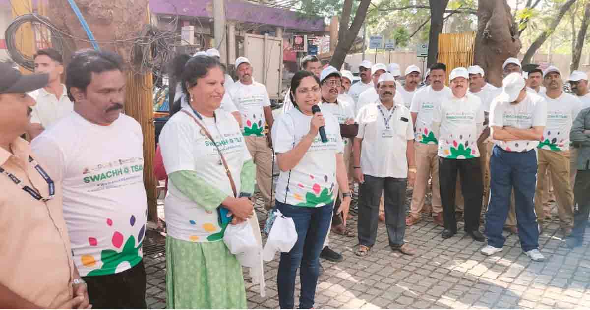 Cleanliness awareness rally in Wanawadi in PMC 2