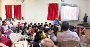 Programme on spreading education about Good Touch, Bad Touch held at Kundan Estate 4