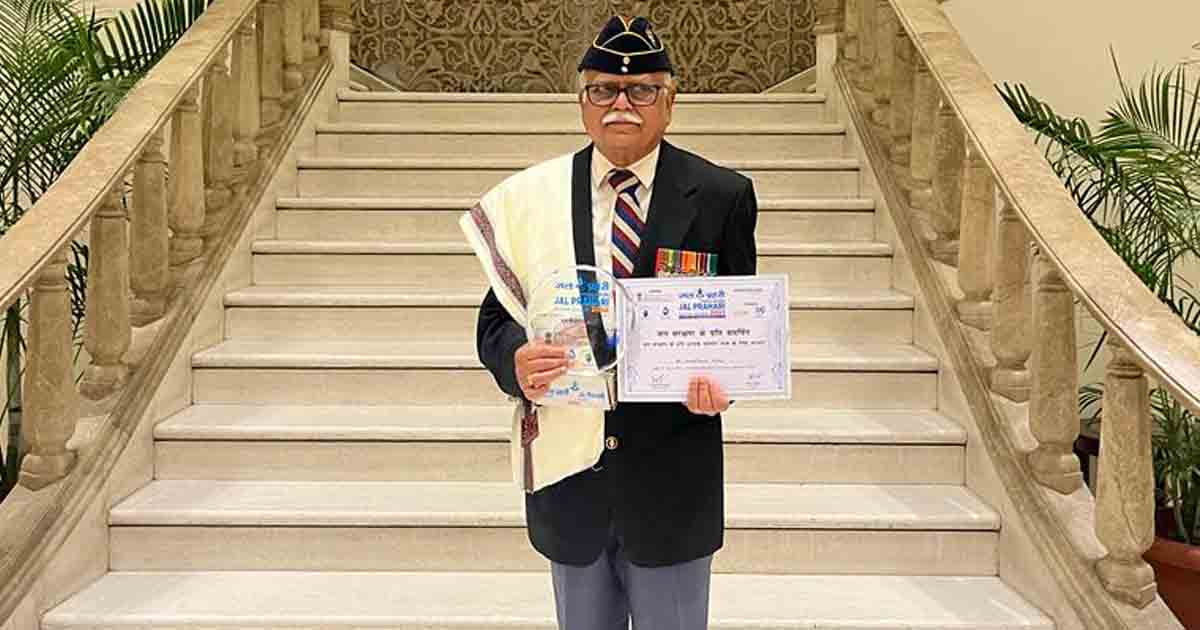 Rainwater harvesting expert Col Shashikant Dalvi honoured with Jal Prahari Samman 20234