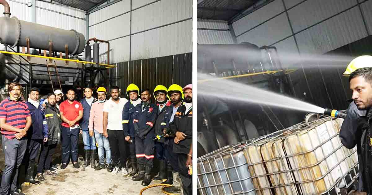 Gas Leakage from a private company in Vadgaon Phata creates panic 3