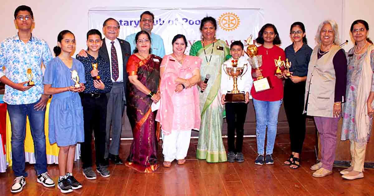 Inter School Elocution Competition organized by Rotary Club of Poona