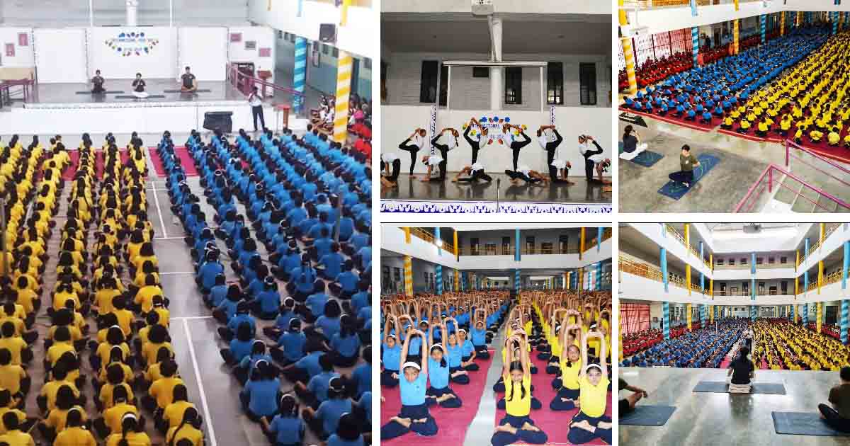 International Yoga Day Celebrated at Vidya Pratishthan's Magarpatta City Public School-low