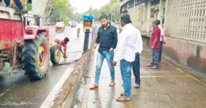 PMC Removes BRTS Lanes On Nagar Road