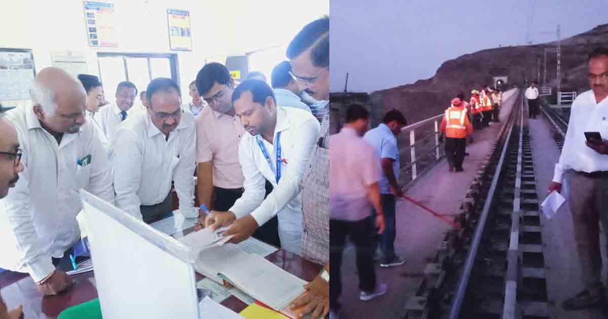 Special safety audit team conducts inspection at Railway Station-low1