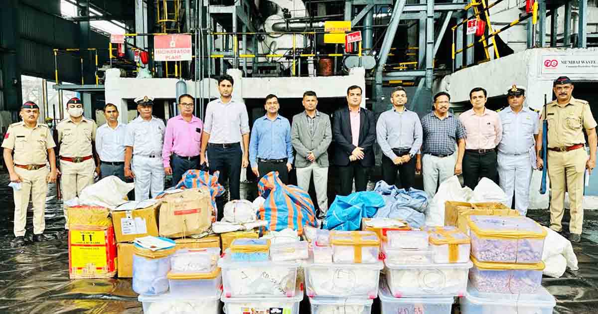 128.47 kg narcotics destroyed by Mumbai Customs Division-I