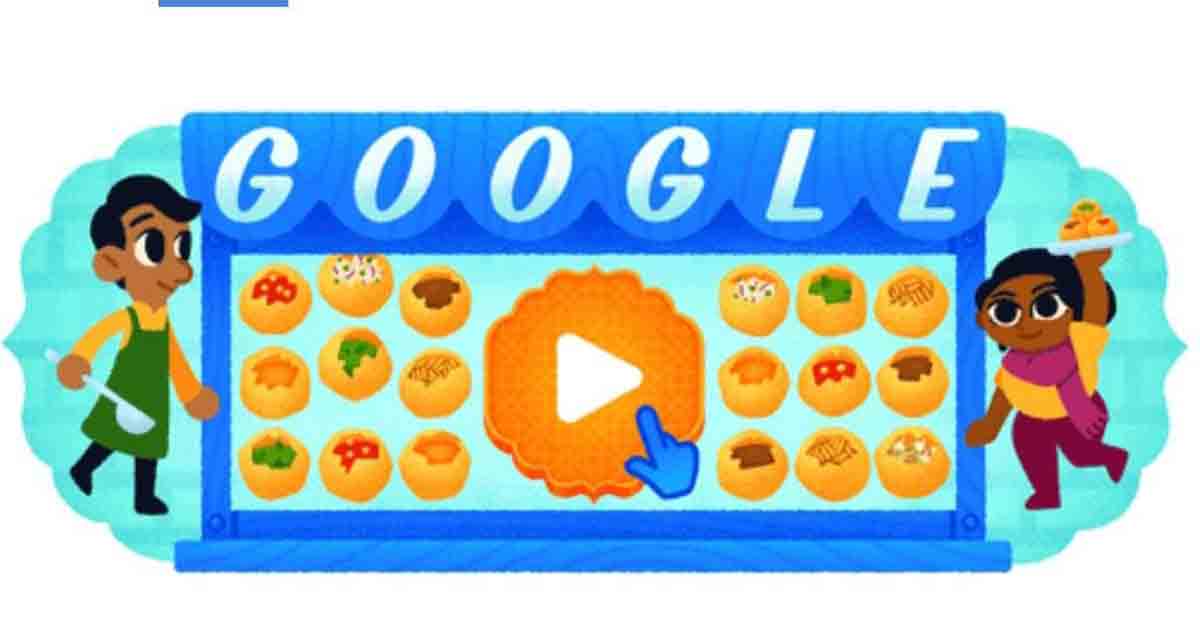 Google Celebrates India's Beloved Street Food 'Pani Puri' with an Interactive Game Doodle-low