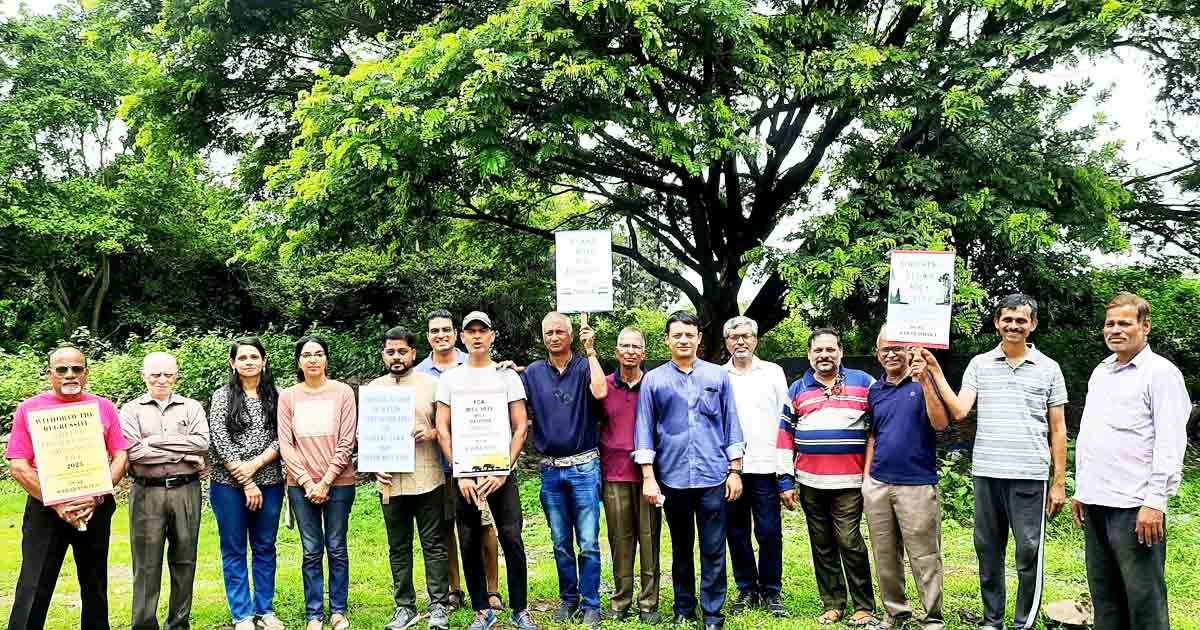 Pune Citizens Protest Against Forest Conservation Amendment Bill 20235
