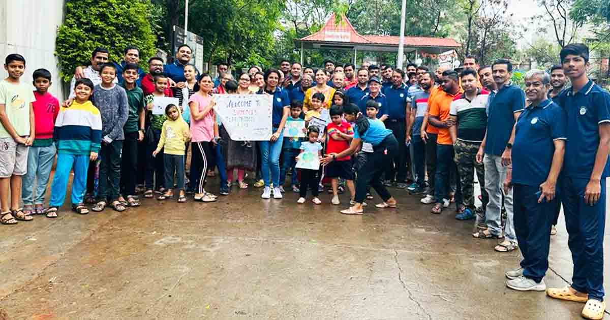 Residents Of Suyog Nisarg Cooperative Housing Society In Wagholi Organize Tree Plantation Drive1