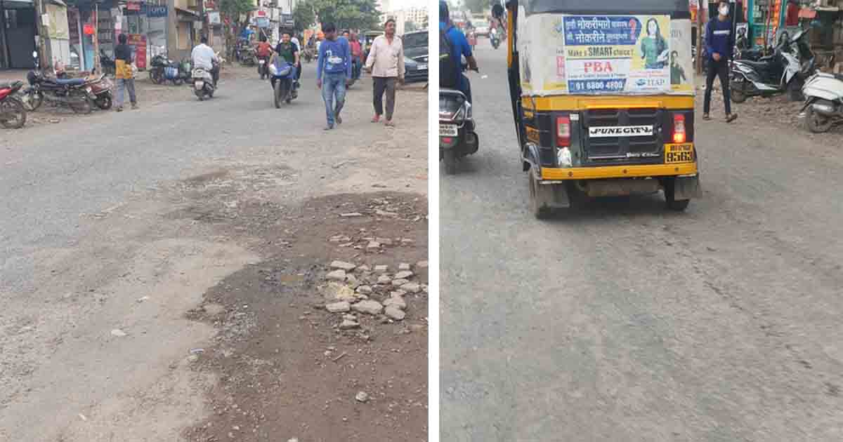 Residents of Bibvewadi suffer due to bad condition of roads near Dolphin Chowk5