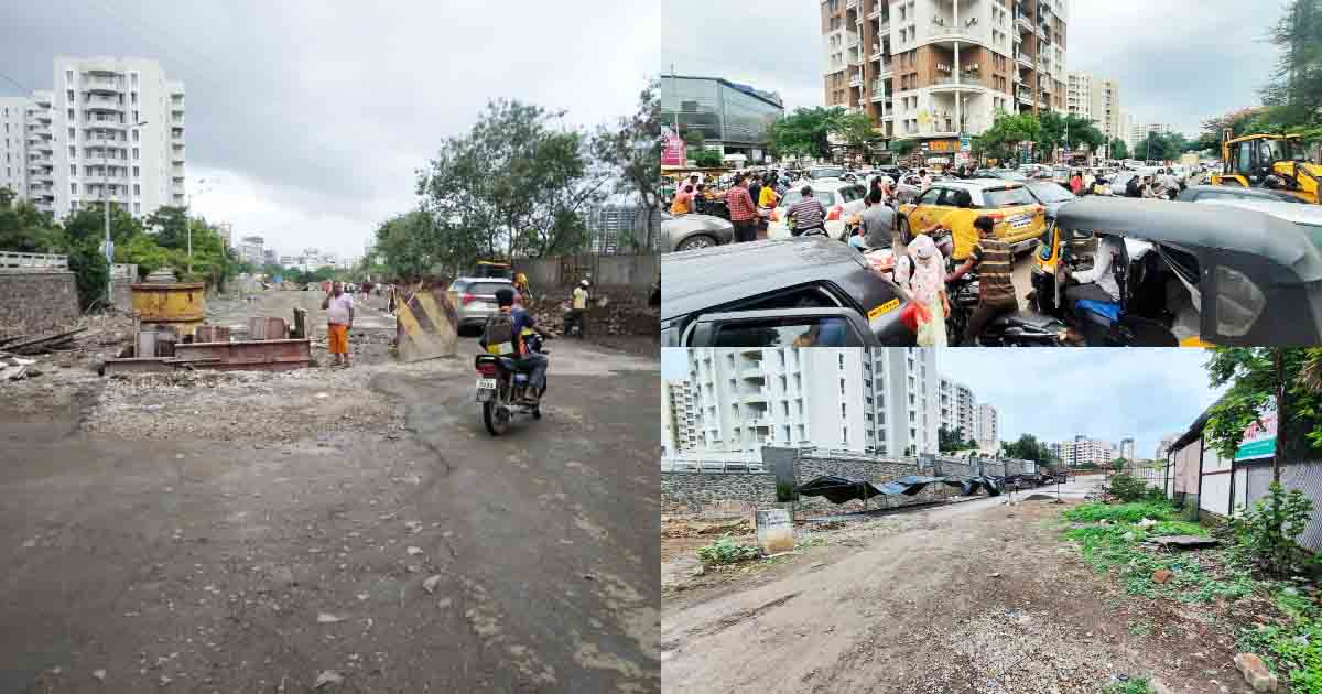 Traffic Congestion and Inconvenience Plague Kharadi Residents as Road Work Remains Incomplete1