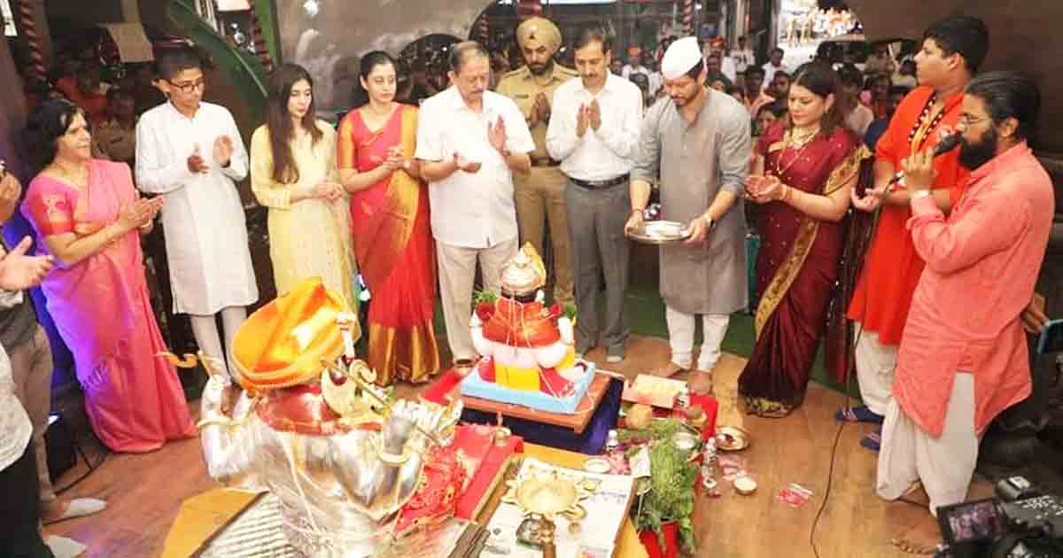 Fifth revered Kesariwada Ganpati arrived yesterday in Pune2