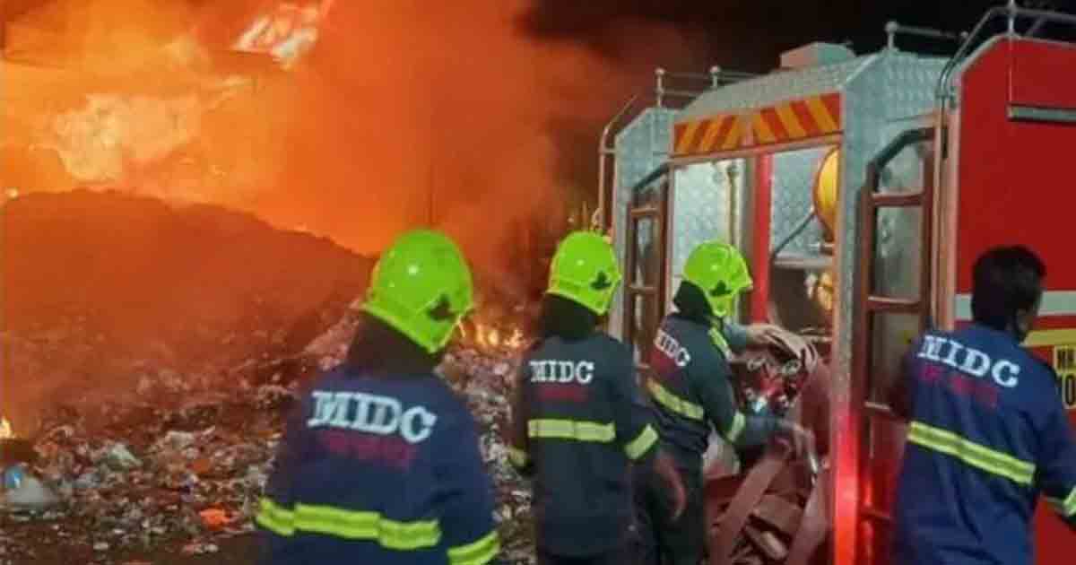 Fire erupts at Baramati garbage depo results in loss of Rs 80 lakhs
