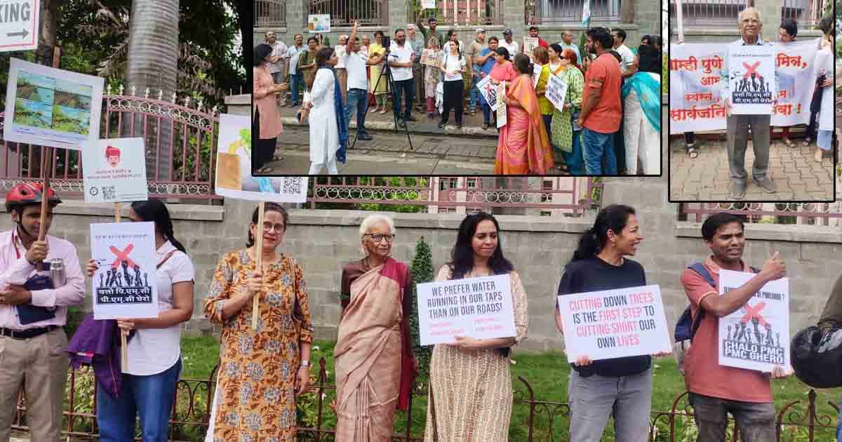 Frustrated Pune citizens stage massive protest against PMC