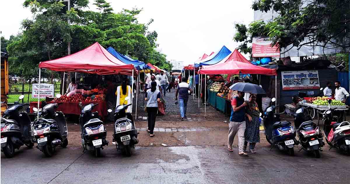 Govind Yashada Chowk in Pimple Saudagar decongested as farmer's market relocated to service road-low
