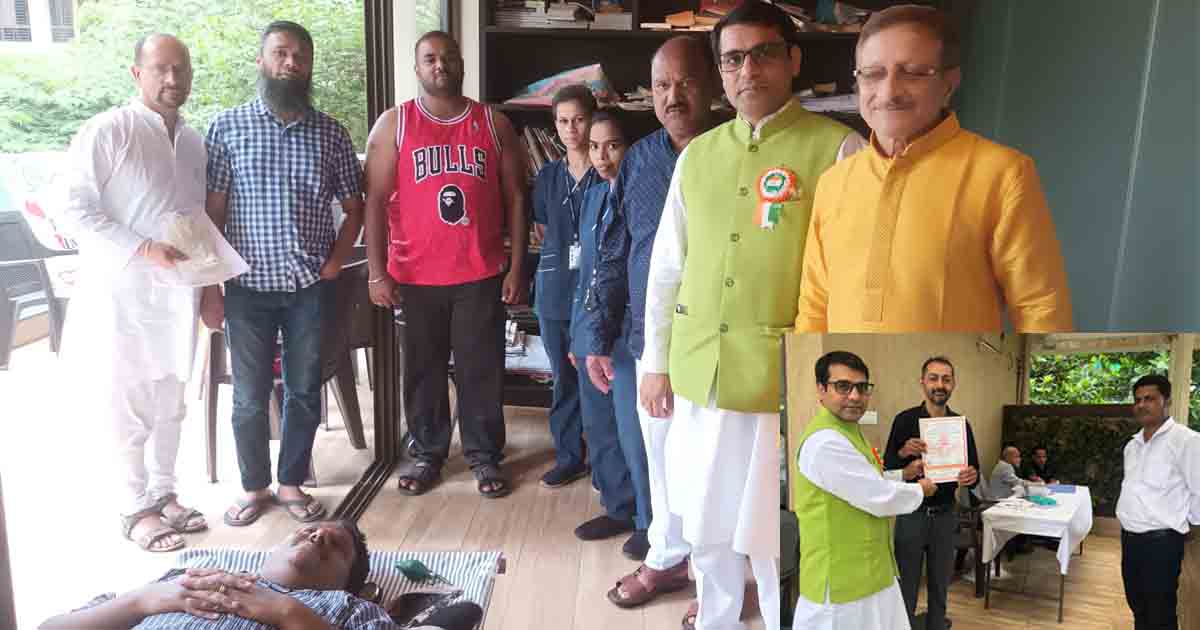 NAPRA held Blood Donation Camp In Ganga Florentina in Mohamadwadi
