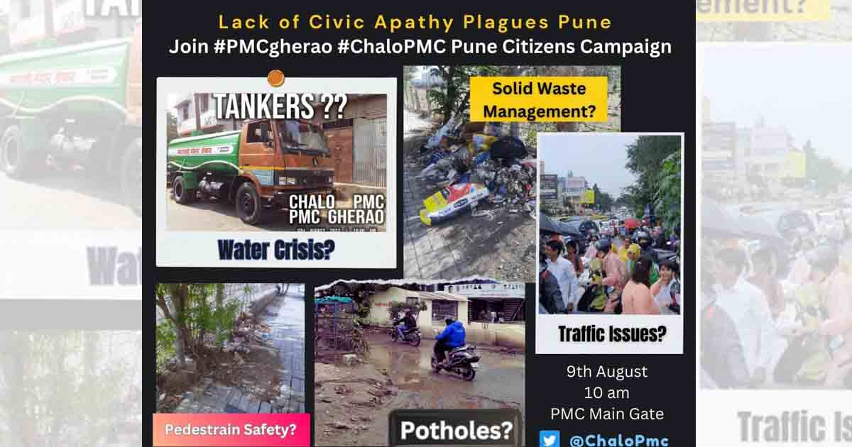 Pune Citizens to Protest Against PMC For Negligence in Basic Services5