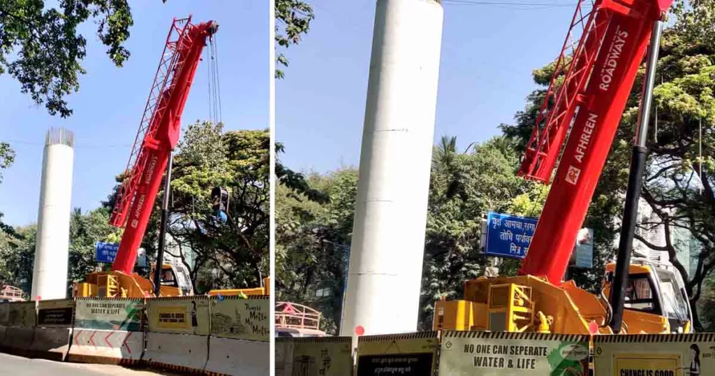 Final Phase of Pier Erection for Pune Metro Line 3 Begins on Hinjawadi Shivaji Nagar Route 3