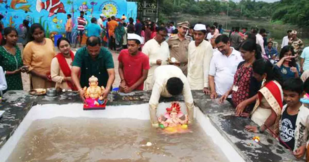 Immersion of Over Five Lakh Ganesha Idols Done in Immersion Facilities in Pune