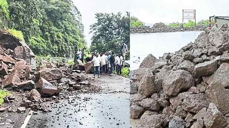 Pune Pulse Mumbai Goa Highway : Landslide Occurs in Ponda and Parshuram Ghat; Officials Clear Way For Traffic