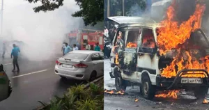 Omni Van Catches Fire in Chinchwad4