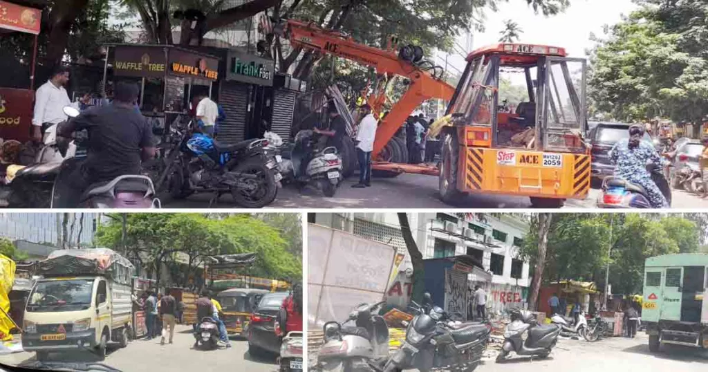 PMC Removes Encroachments in Several Areas in Viman Nagar
