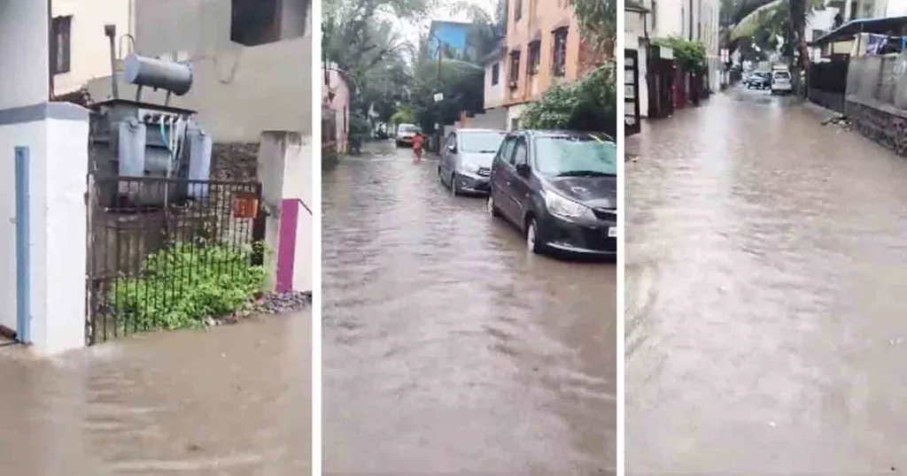 Rainwater accumulation in Ambegaon Budruk Leaves Residents In Trouble