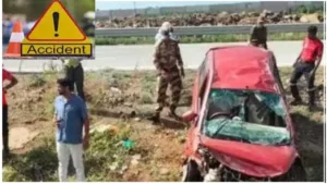 Major Accident : 1 killed, 3 injured as car overturns on Samruddhi Expressway