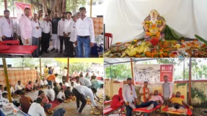 Pune : Vishwakarma Pooja organized successfully by VishwaHind Sanatan Samiti in Thergaon