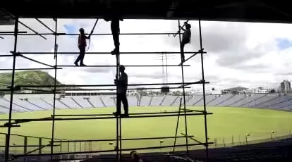 Gahunje Stadium ahead of ICC World Cup 2023