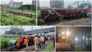 Several trains rescheduled on Pune route as goods train on Panvel Kalamboli section derails.