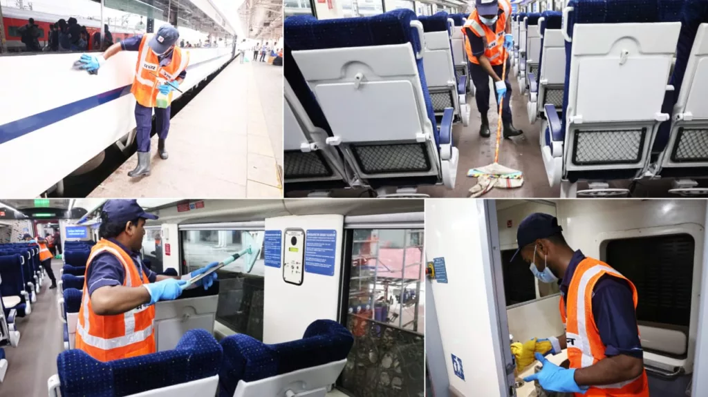 Indian Railways Carries Out 14 minute miracle scheme to clean Vande Bharat Trains