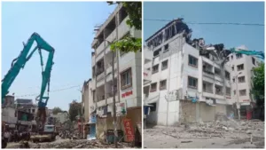 PMC removes encroachments from Karve Nagar