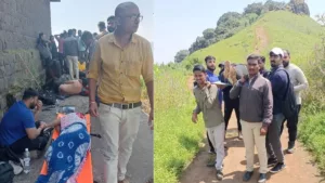Bees attack a group of tourists on Rajgad fort