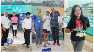 Neco Sky Park Residents of Pimple Nilakh Shine at National Finswimming Championship