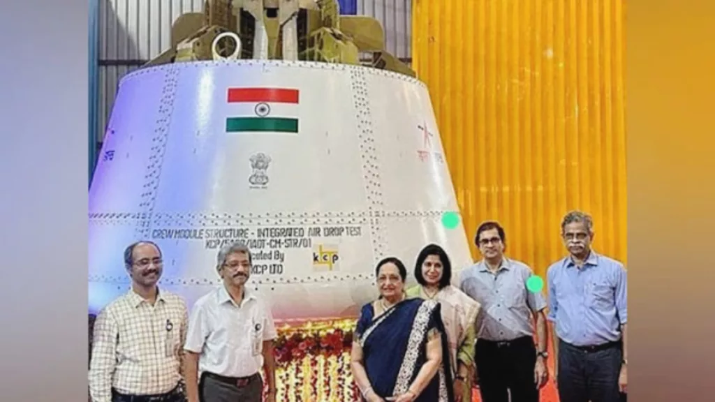 Gaganyaan Mission : KCP hands over Integrated Air Drop Test - Crew Module Structure to ISRO