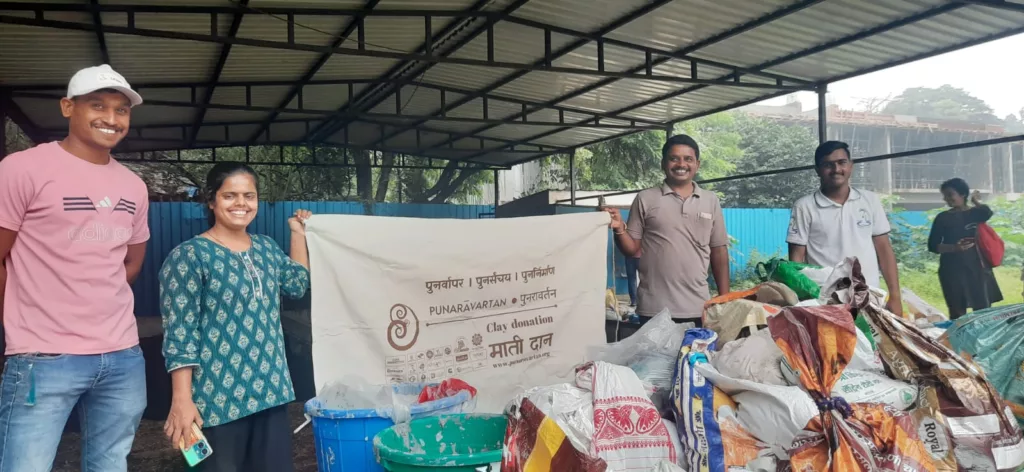 Punaravartan collects 12 tons of clay sludge after Ganesh idol immersions in Pune