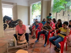 Pottery Workshop for Children and Adults Held In Nyati Exotica in Mohammadwadi