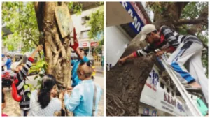 Pune NGO Holds Nail Free Tree Initiative