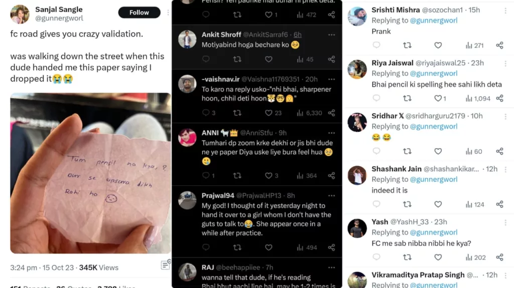 Pune Man's Unique Pickup Line Involving Pencil Captivates the Internet