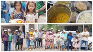 Little Heart Group of Tuscan Society, Kharadi provides meals to over 200 people