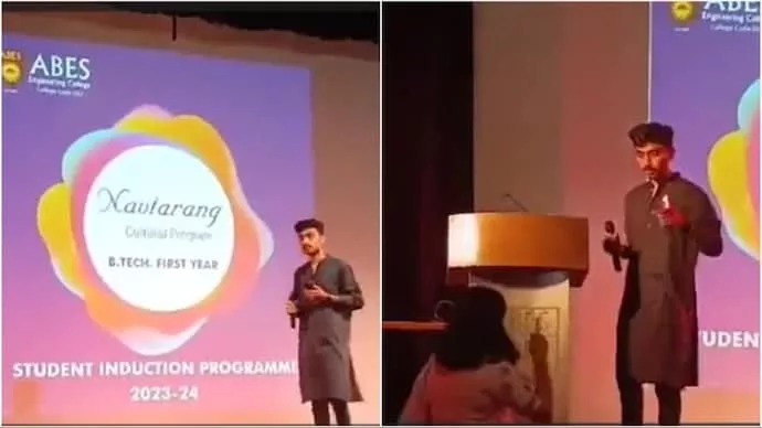 Pune Pulse Ghaziabad college student asked to leave stage after 'Jai Shri Ram' chants