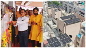 Pimple Saudagar Society inaugurates solar power plant project on Dussehra