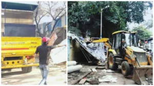 PMC takes action on encroachments in Yerawada Kalas Dhanori ward office limits